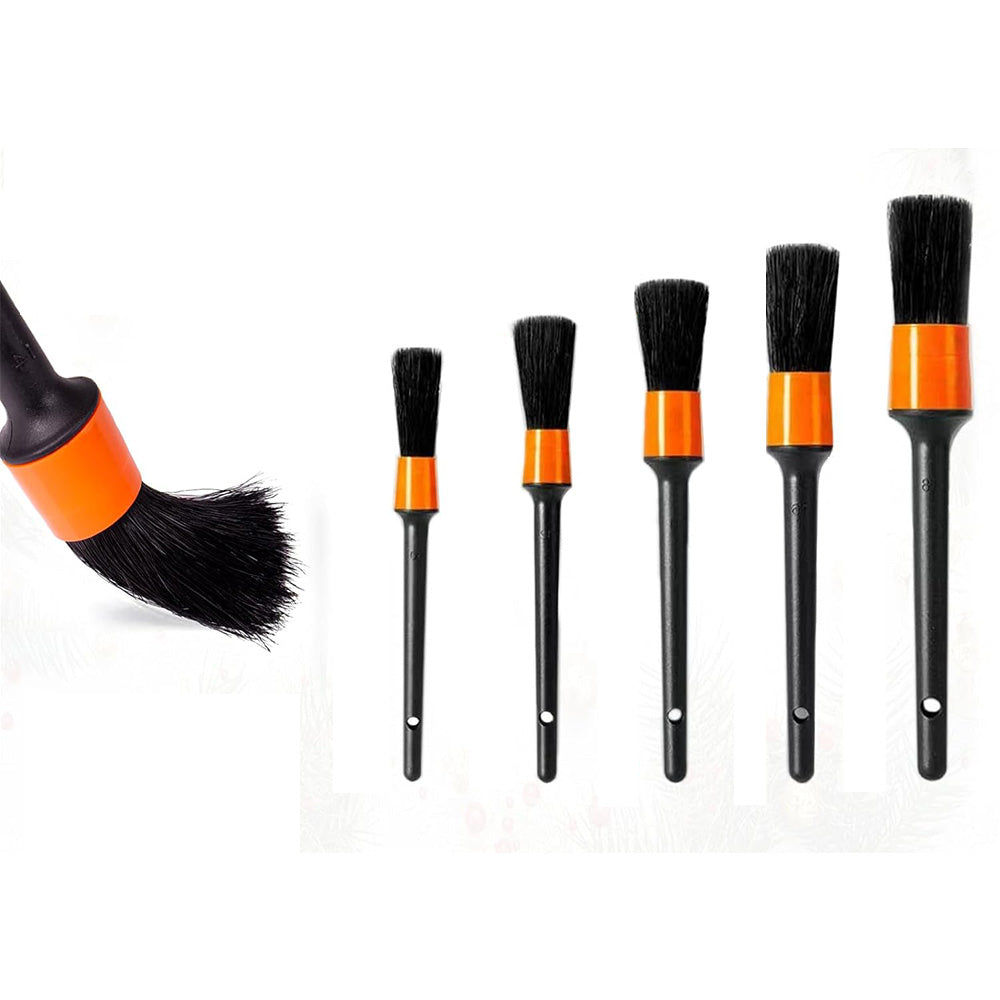 20 darabos tisztítókefék autóápoláshoz kívül-belül, autótisztító kefékkel, kefékkel és tisztítógéllel.