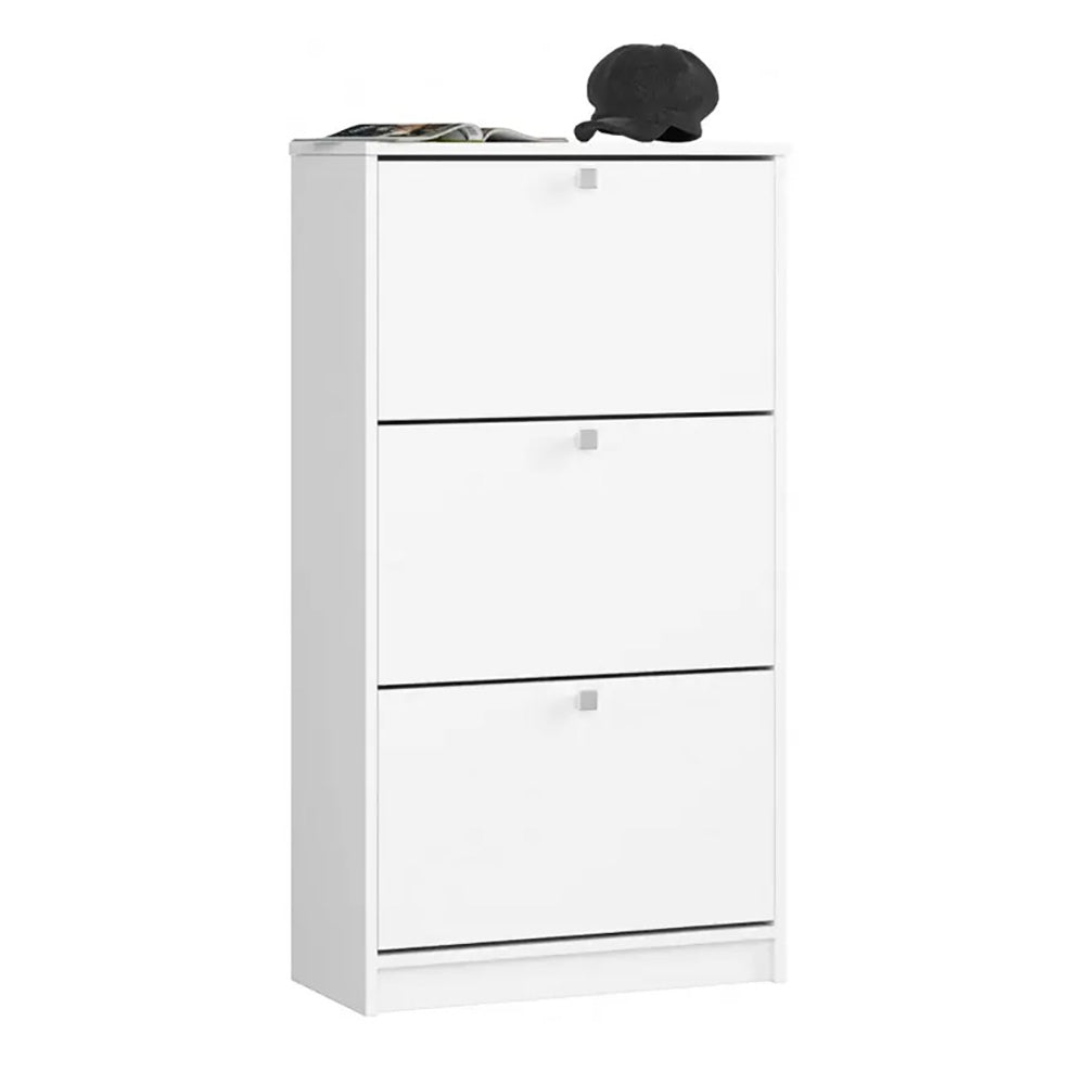 3 részes cipősszekrény, fehér