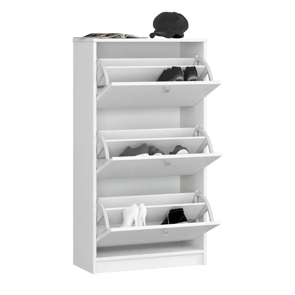 3 részes cipősszekrény, fehér