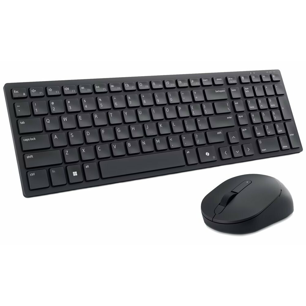 DELL KM555 klávesnica Obsahuje myš Univerzálne RF Wireless + Bluetooth QWERTY US International Čierna (580-BBVV)-0